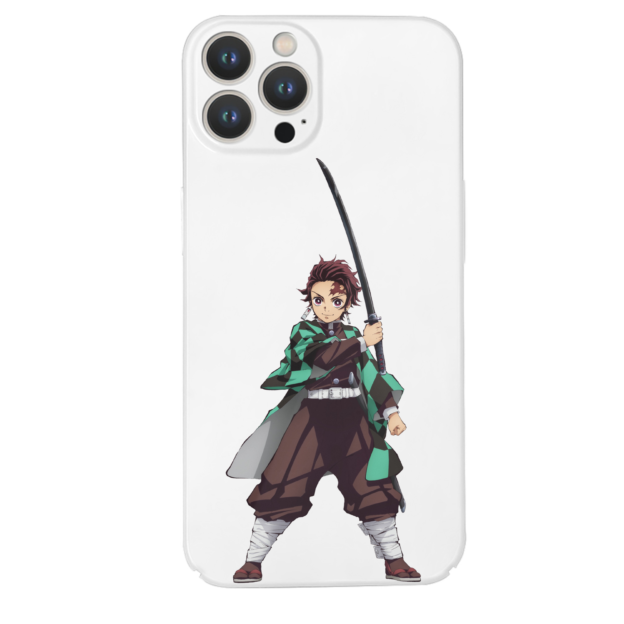 （画像用） 鬼滅の刃 竈門 炭治郎／かまど たんじろう Kamado Tanjirou 【iPhone 14シリーズ対応】ハードケース